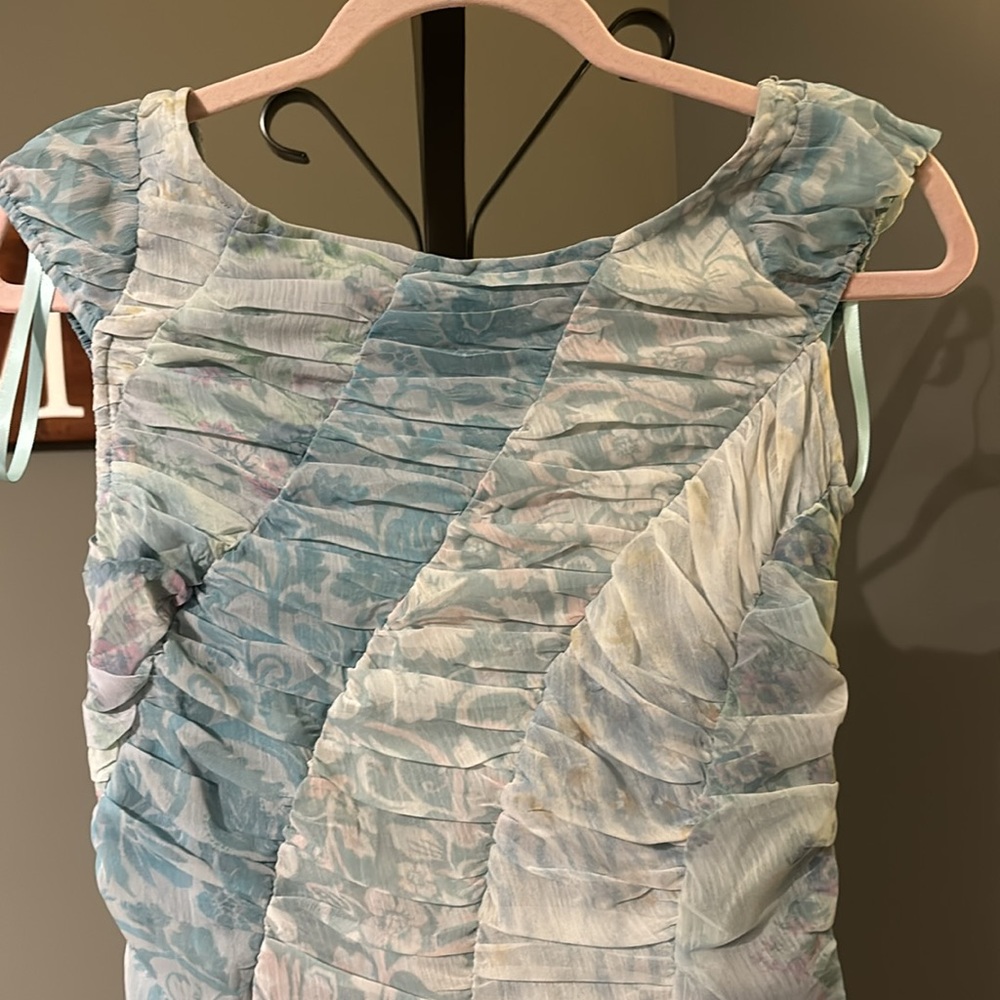 NWOT Free People Gorgeous mixed media ocean combo  heart to heart midi dress. 4 - Picture 6 of 16